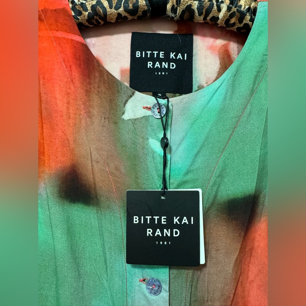 NWT Bitte Kai Rand Colour Dream & Domino Dress Tie-Dye Small Scandinavian - Picture 5 of 9